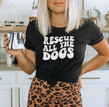 Load image into Gallery viewer, RESCUE ALL THE DOGS | Black T-Shirt