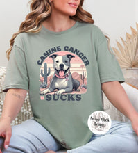 Load image into Gallery viewer, CANINE CANCER SUCKS **MADE TO ORDER** | SHIRT FUNDRAISER