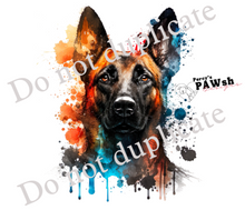 Load image into Gallery viewer, Watercolor Belgian Malinois T-Shirt