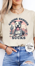 Load image into Gallery viewer, CANINE CANCER SUCKS **MADE TO ORDER** | SHIRT FUNDRAISER