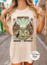 Load image into Gallery viewer, Relentless Rescue + Retreat Fundraiser Tee (4 color options)