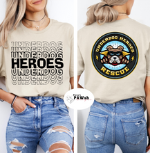 Load image into Gallery viewer, Underdog Heroes Stacked |Unisex T-Shirt (2 color options )