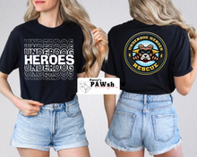 Load image into Gallery viewer, Underdog Heroes Stacked |Black Unisex T-Shirt