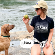 Load image into Gallery viewer, Underdog Heroes Stacked |Black Unisex T-Shirt