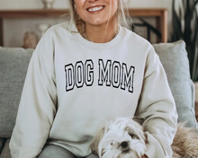 Load image into Gallery viewer, Dog Mom (Varsity) | Unisex Crewneck (2 color options)