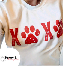 Load image into Gallery viewer, XOXO Paws | White Unisex T shirt